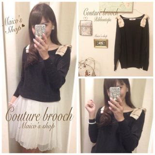 アナトリエ(anatelier)のCouturebrooch♡リボンニット(ニット/セーター)