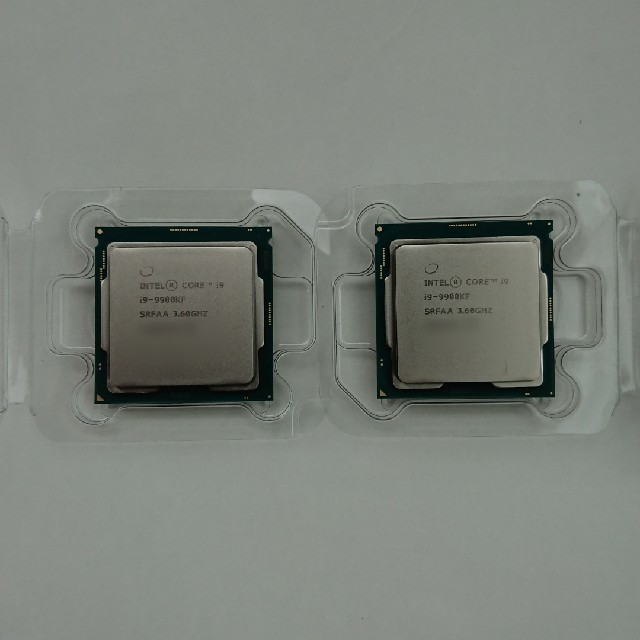 intel Core i9-9900KF 2個セット 品PCパーツ