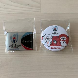 ラグビーW杯 缶バッチ&ピンバッヂ(ノベルティグッズ)