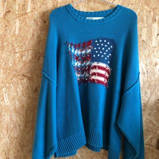 サンシー(SUNSEA)のdairiku inside out america knit ニット19aw(ニット/セーター)