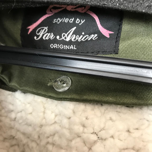 Par Avion(パラビオン)のパラビオン❤️モッズコート❤️ 刺繍　2way ボア　フード レディースのジャケット/アウター(モッズコート)の商品写真