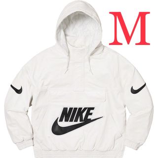 シュプリーム(Supreme)のSupreme®/Nike® Leather Anorak White Mサイズ(レザージャケット)