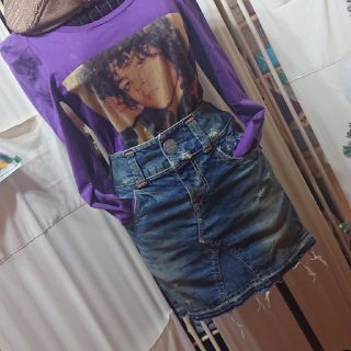 ヒステリックグラマー(HYSTERIC GLAMOUR)のm様専用 ヒステリックグラマーダメージデニムスカート(ミニスカート)