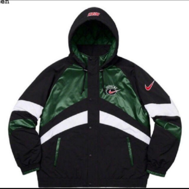Supreme(シュプリーム)のSupreme Nike Hooded Sport Jacket green S メンズのジャケット/アウター(ダウンジャケット)の商品写真