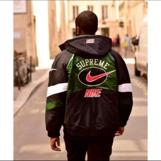 シュプリーム(Supreme)のSupreme Nike Hooded Sport Jacket green S(ダウンジャケット)