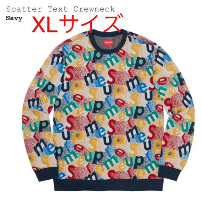 ニット/セーターsupreme Scatter Text Crewneck XLサイズ