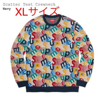 シュプリーム(Supreme)のsupreme Scatter Text Crewneck XLサイズ(ニット/セーター)