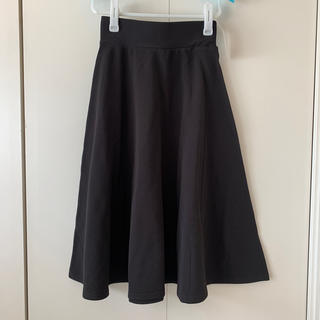 コウベレタス(神戸レタス)のフレアスカート　ブラック　フリーサイズ(ロングスカート)