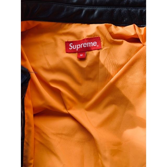 19aw supreme Leather Collar Puffy Jacket 2