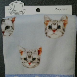 フランフラン(Francfranc)の猫のハンカチ(ハンカチ)