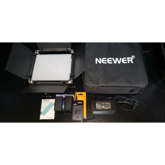 Neewer 二色660 LEDビデオライトバッテリーセット スマホ/家電/カメラのカメラ(ストロボ/照明)の商品写真