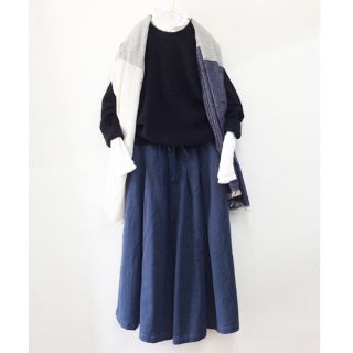 ネストローブ(nest Robe)の美品☆です！！ネストローブ リネンウールストール(ストール/パシュミナ)