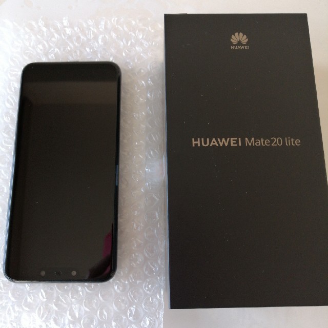 【新品・未開封】HUAWEI MATE20 Lite  新品 ブラックスマートフォン/携帯電話