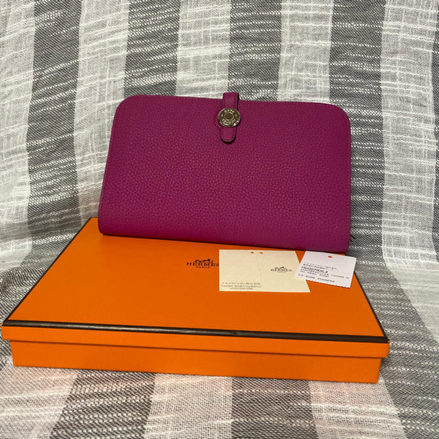 Hermes(エルメス)のWEST様専用❤︎❤︎エルメス　ドゴンGM ローズパープル　美品 レディースのファッション小物(財布)の商品写真