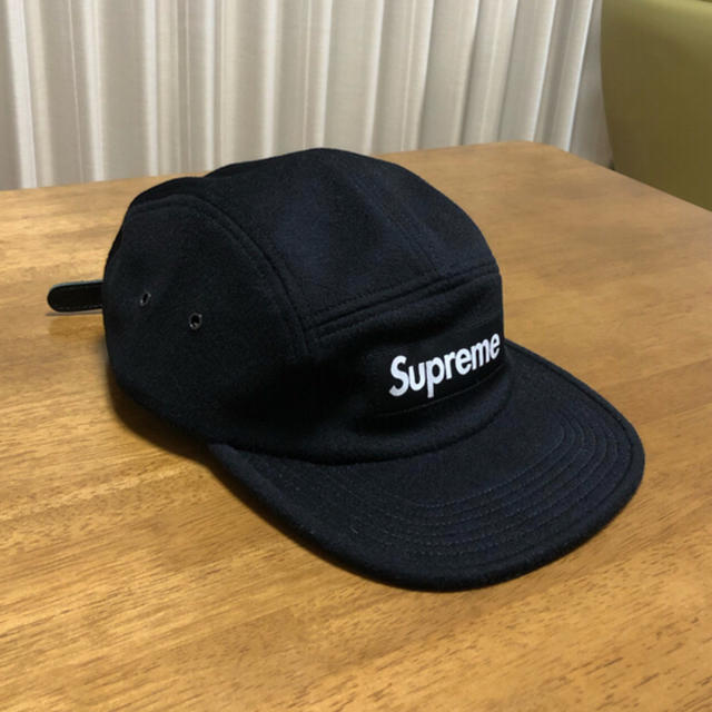 Supreme wool camp cap black