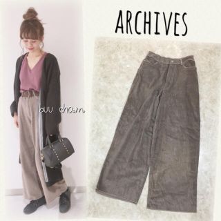 アルシーヴ(archives)のarchives♡コーデュロイワイドパンツ(カジュアルパンツ)