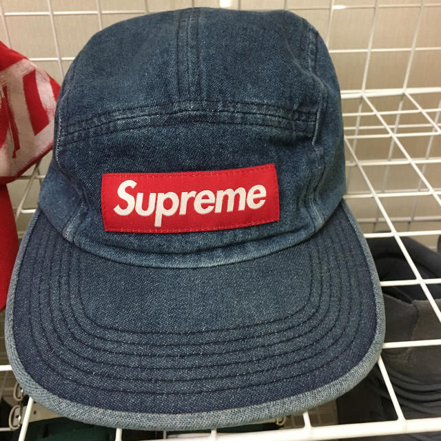 supreme キャップ デニム