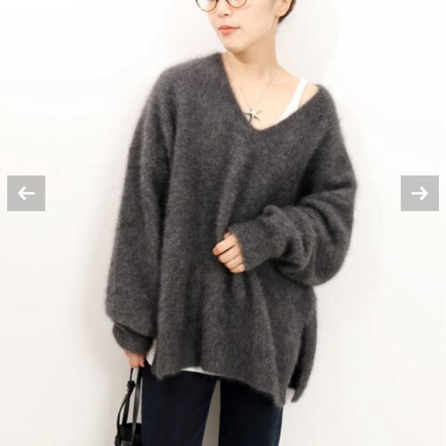 plage Fur V スリットプルオーバー トップス plage Fur V スリットプルオーバー トップス