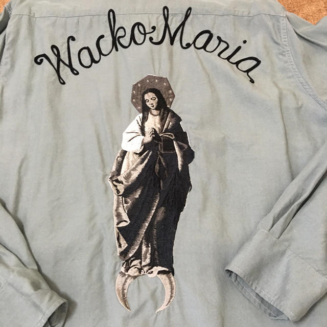 WACKO MARIA(ワコマリア)のワコマリア　マリア　総刺繍　オープンカラーシャツ　リヨセル　XL メンズのトップス(シャツ)の商品写真