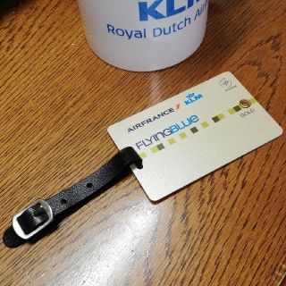 エーエヌエー(ゼンニッポンクウユ)(ANA(全日本空輸))のエールフランス×KLM☆Goldネームタグ(ノベルティグッズ)