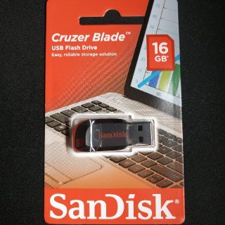 サンディスク(SanDisk)の新品未開封SanDisk製USBメモリ16GB(PC周辺機器)