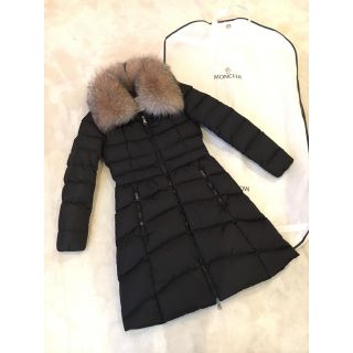 モンクレール(MONCLER)のモンクレール❤新作 HIRONDELLE 高級リアルファーダウン ブラック(ダウンコート)