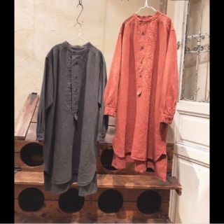 ネストローブ(nest Robe)の【あおちゃん様専用】nest Robe ネストローブ　起毛リネンワークチュニック(チュニック)