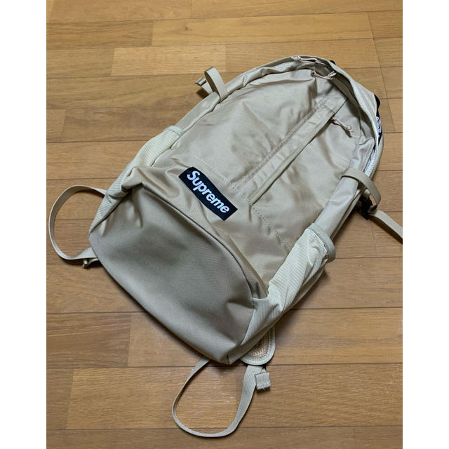 supreme 18SS backpack tan 正規品 オンライン購入品