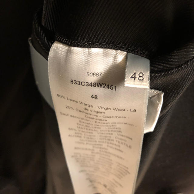 DIOR HOMME(ディオールオム)の18AW dior homme atelier トライバル　コート 48 メンズのジャケット/アウター(チェスターコート)の商品写真