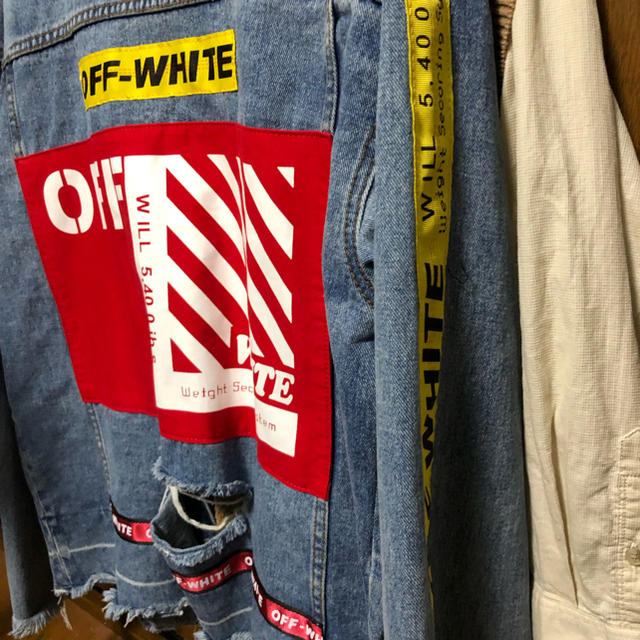 OFF WHITE   off whiteデニムジャケットの通販 by reon's shop｜オフ