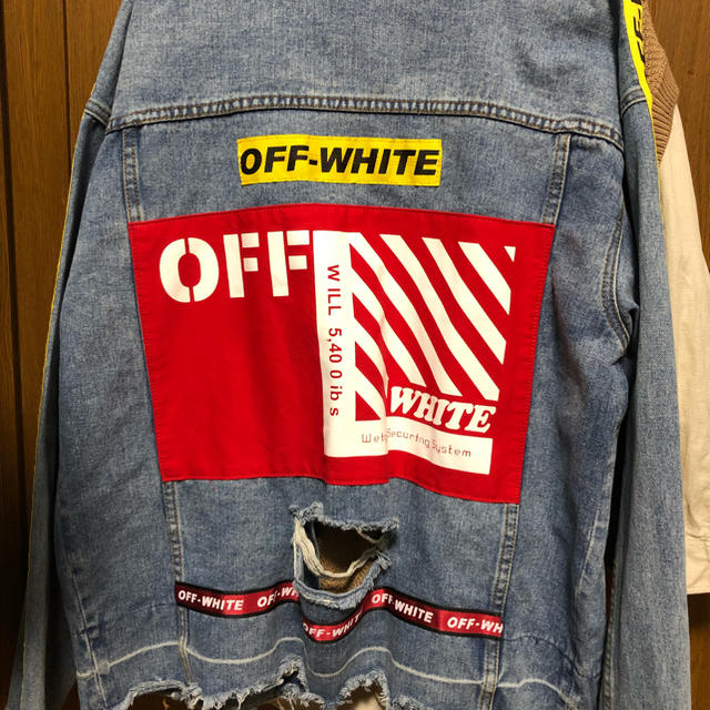 OFF-WHITE(オフホワイト)のoff-whiteデニムジャケット メンズのジャケット/アウター(Gジャン/デニムジャケット)の商品写真