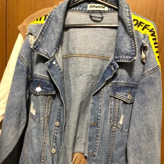 OFF-WHITE - off-whiteデニムジャケットの通販 by reon's shop|オフ