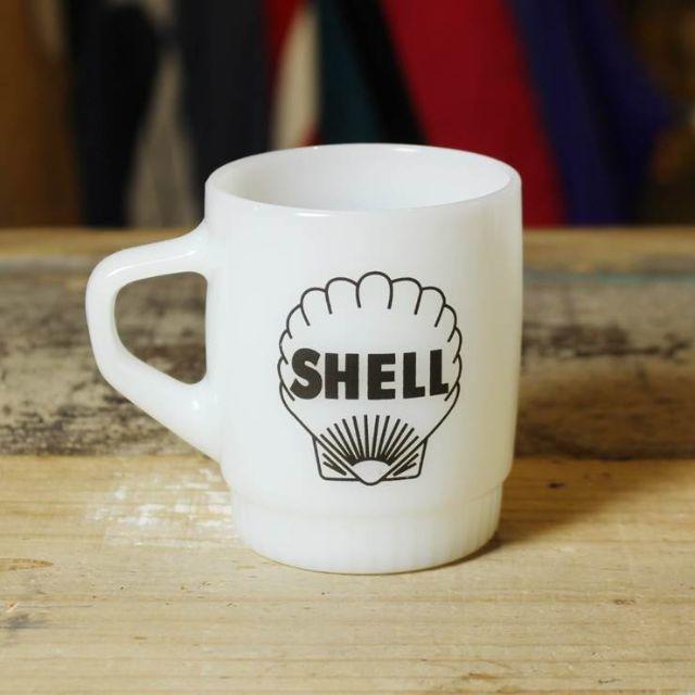 Fire-King - 60s 70s Shell ファイヤーキング アドマグ カップ シェル19ty8