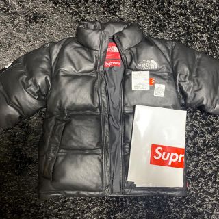 シュプリーム(Supreme)のsupreme northface レザーヌプシ(ダウンジャケット)