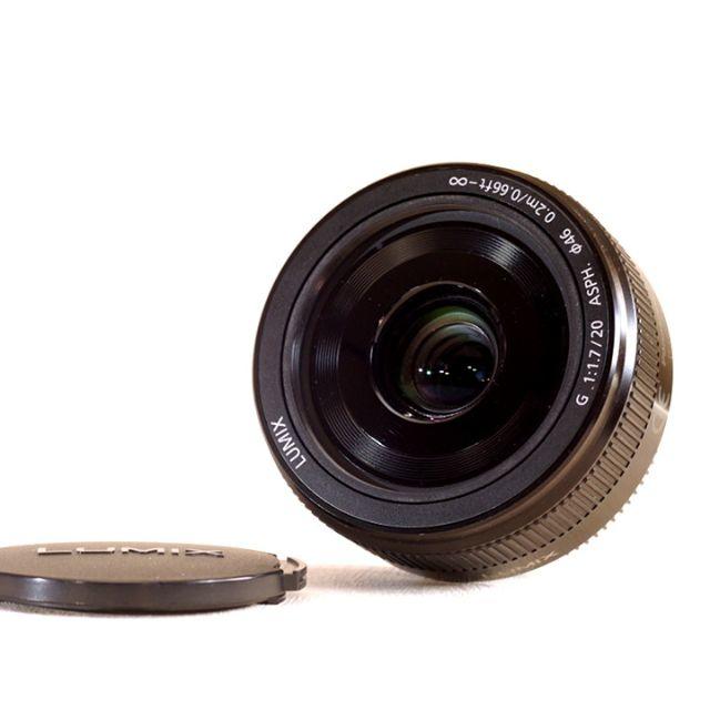 カメラPanasonic Lumix 20mm F1.7 Ⅱブラック 美品