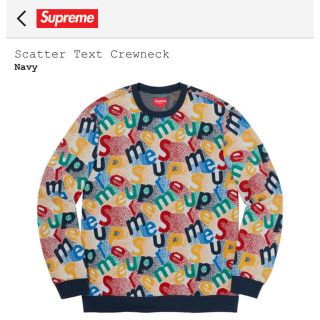 シュプリーム(Supreme)のSupreme Scatter Text Crewneck Lsize(スウェット)