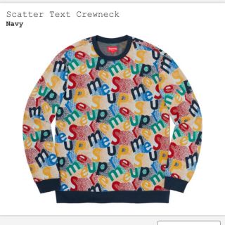 シュプリーム(Supreme)のSupreme  Scatter Text Crewneck M size(スウェット)