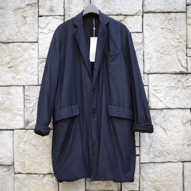 COMOLI(コモリ)のcomoli 19aw ナイロンシルク中綿 チェスターコート 2 メンズのジャケット/アウター(チェスターコート)の商品写真
