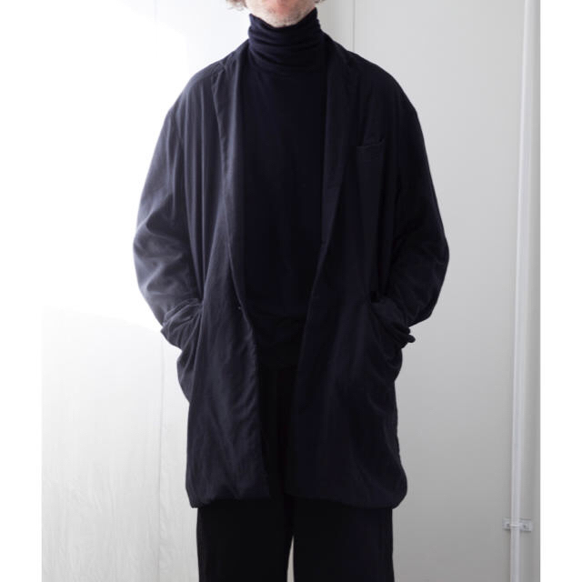 COMOLI(コモリ)のcomoli 19aw ナイロンシルク中綿 チェスターコート 2 メンズのジャケット/アウター(チェスターコート)の商品写真