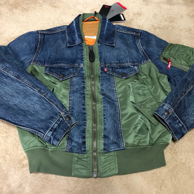 希少】Levi's MA-1 ハイブリッドトラッカージャケット リーバイス