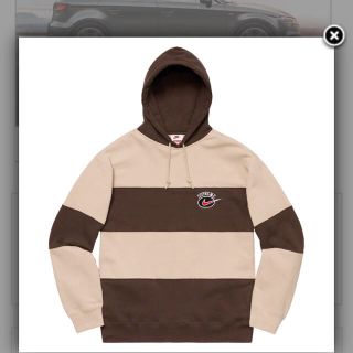 シュプリーム(Supreme)のSupreme Nike Stripe Hooded Sweatshirt タン(パーカー)