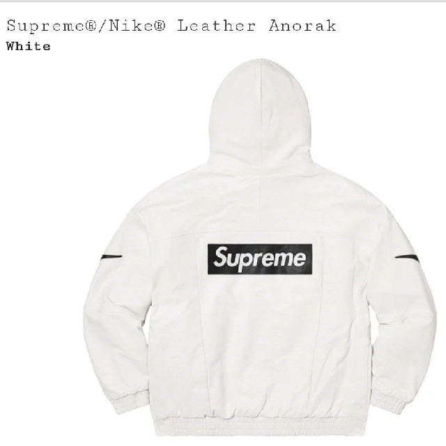 Supreme(シュプリーム)のSupreme × Nike Leather Anorak   Mサイズ メンズのジャケット/アウター(レザージャケット)の商品写真