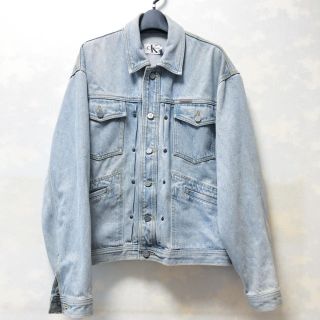 アクネ(ACNE)の【古着】Calvin Klein デニム ウォッシュドジャケット(Gジャン/デニムジャケット)