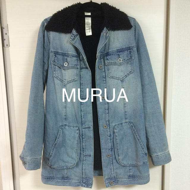 MURUA(ムルーア)のMURUA裏地もこもこデニムジャケット レディースのジャケット/アウター(Gジャン/デニムジャケット)の商品写真