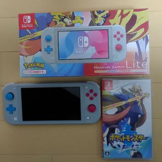 ニンテンドースイッチ(Nintendo Switch)のNintendo Switch Lite 本体 ポケットモンスター ソードセッ(家庭用ゲーム機本体)