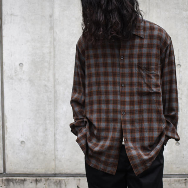 COMOLI コモリ レーヨンオープンカラーシャツ サイズ1 2019ss 【あす楽
