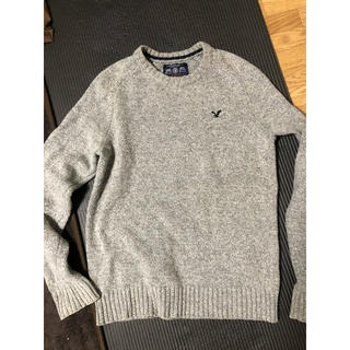 アメリカンイーグル(American Eagle)の美品 アメリカンイーグル グレー ニット セーター(ニット/セーター)