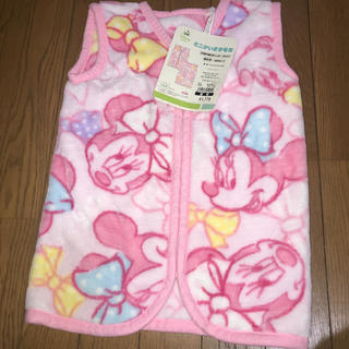 ディズニー(Disney)のスリーパー　ミニーちゃん　かいまき毛布　3カ月から3歳まで(毛布)
