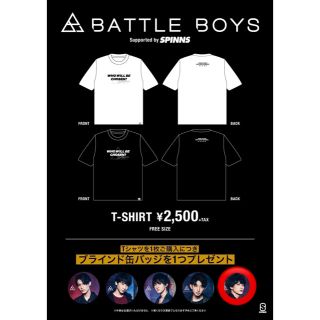 スピンズ(SPINNS)のSPINNS BATTLEBOYS コラボTシャツ 缶バッジ(男性タレント)