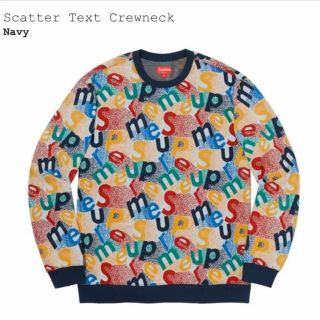 シュプリーム(Supreme)のSupreme  scatter text crewn(スウェット)